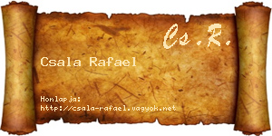 Csala Rafael névjegykártya